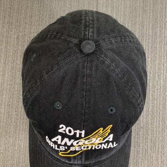 2011 Angola Girls' Sectional Adidas Baseball Hat Womens OSFA Black Strapback Cap - Picture 5 of 13